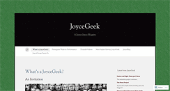 Desktop Screenshot of joycegeek.com